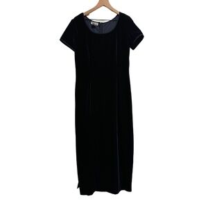 Vintage Robbie Bee Women’s 12 Dark Blue Velvet Dress